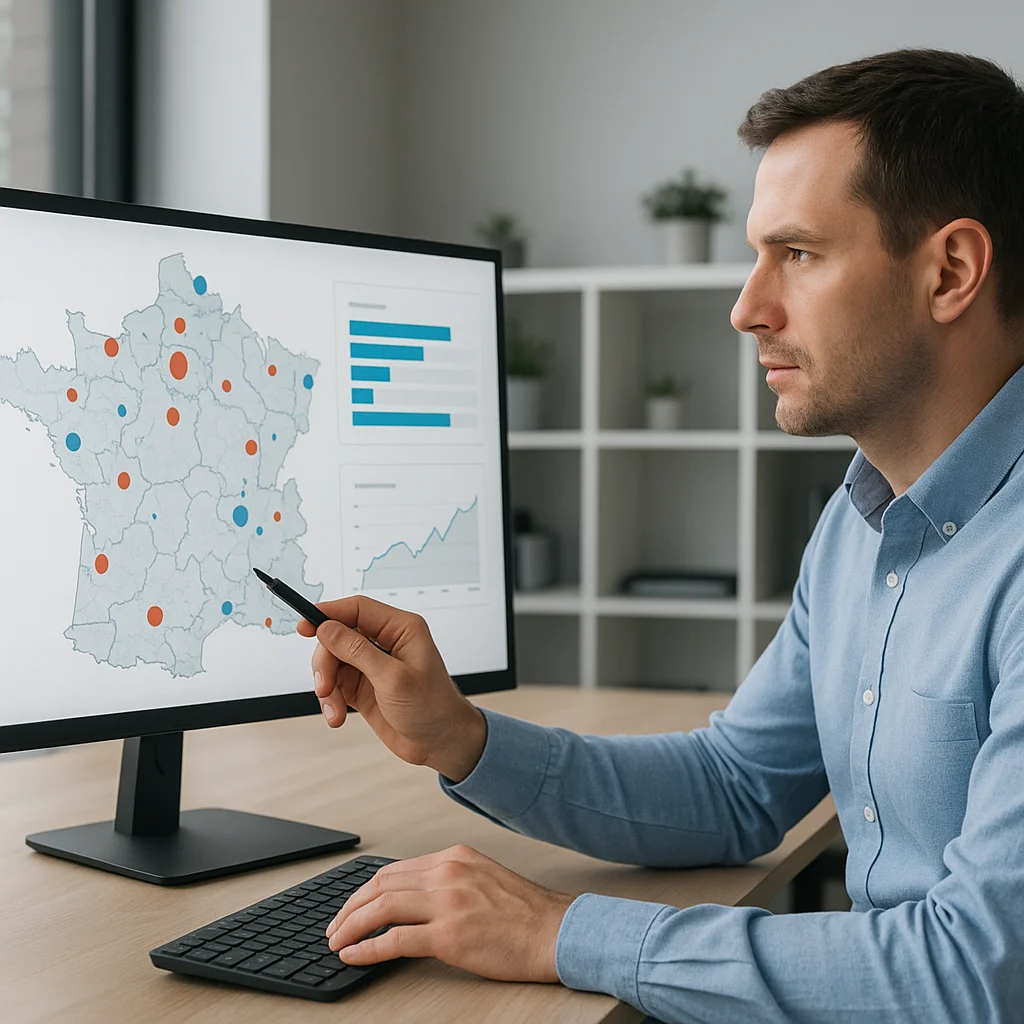Analyse d’une stratégie netlinking locale en France sur un tableau de bord SEO