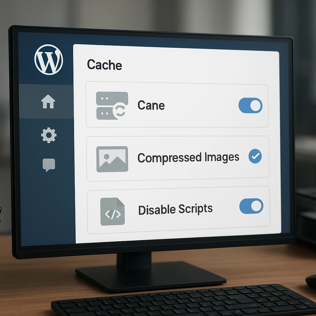 Optimisation WordPress avec cache, images et scripts