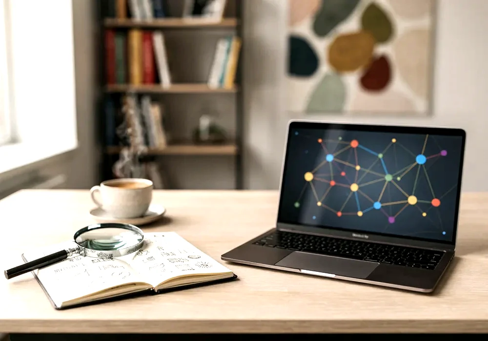 bureau laptop reseau de sources