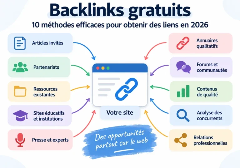Backlinks gratuits : 10 méthodes efficaces pour obtenir des liens en 2026