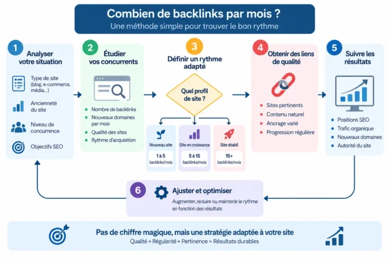 Combien de backlinks faut-il obtenir chaque mois pour progresser en SEO ?